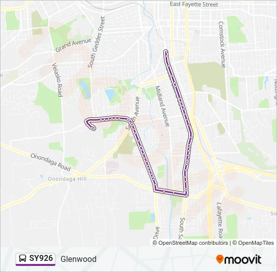 SY926 Bus Line Map