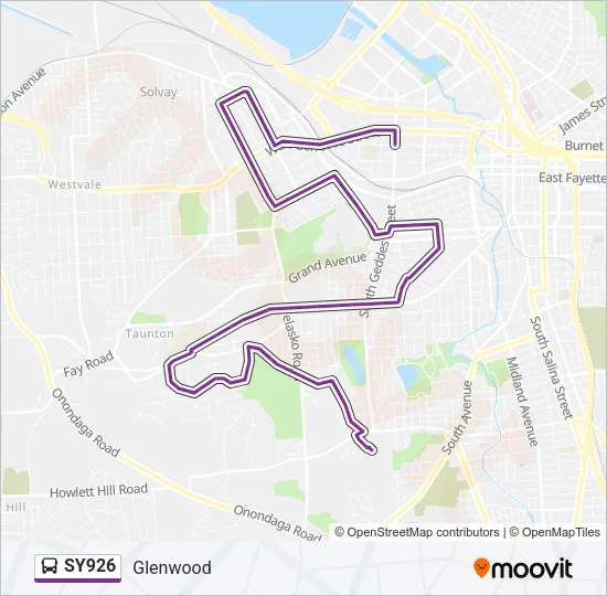 SY926 Bus Line Map