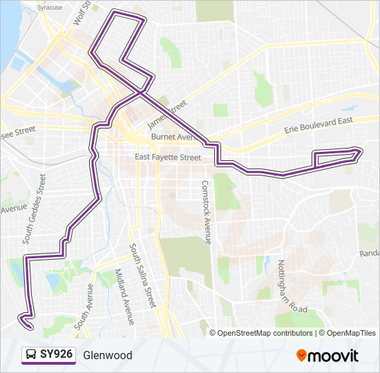 SY926 Bus Line Map