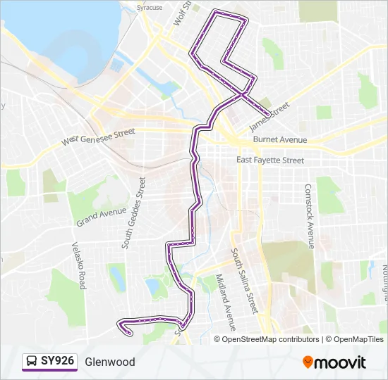 SY926 Bus Line Map