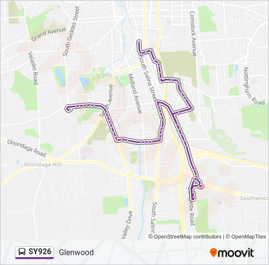SY926 Bus Line Map