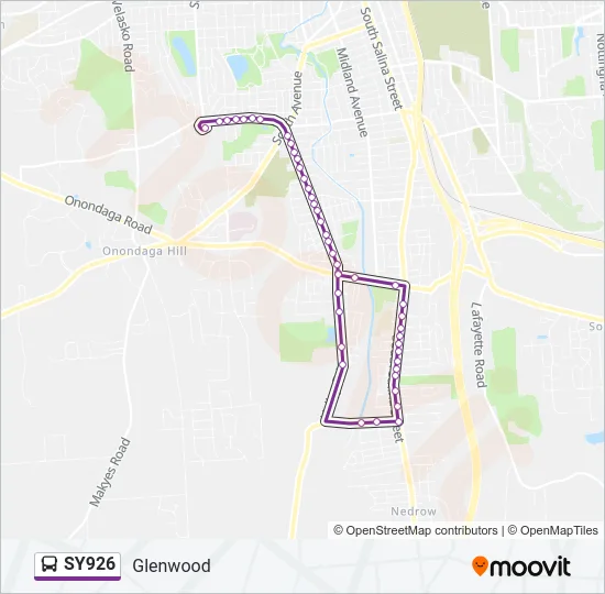 SY926 Bus Line Map