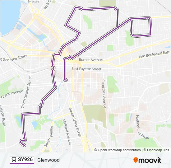 SY926 Bus Line Map