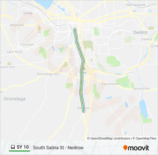 SY 10 Bus Line Map