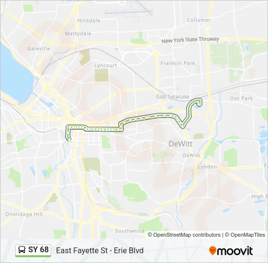 SY 68 Bus Line Map