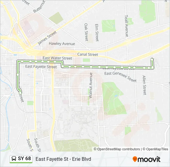 SY 68 Bus Line Map