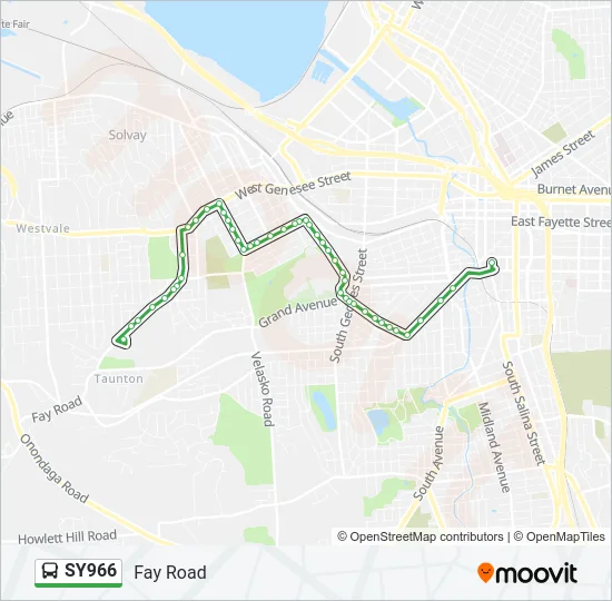 SY966 Bus Line Map