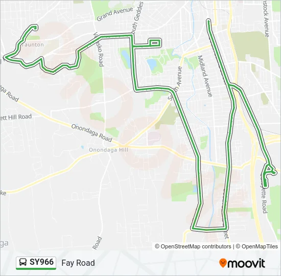 SY966 Bus Line Map