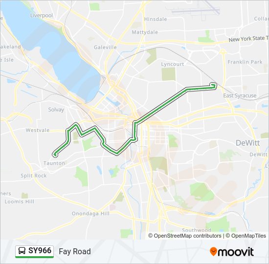 SY966 Bus Line Map