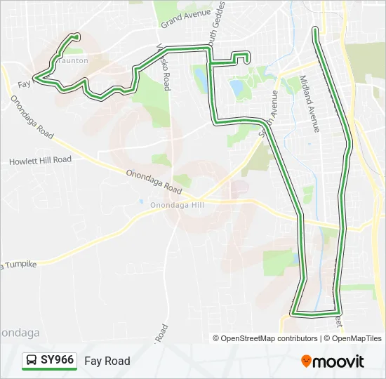 SY966 Bus Line Map