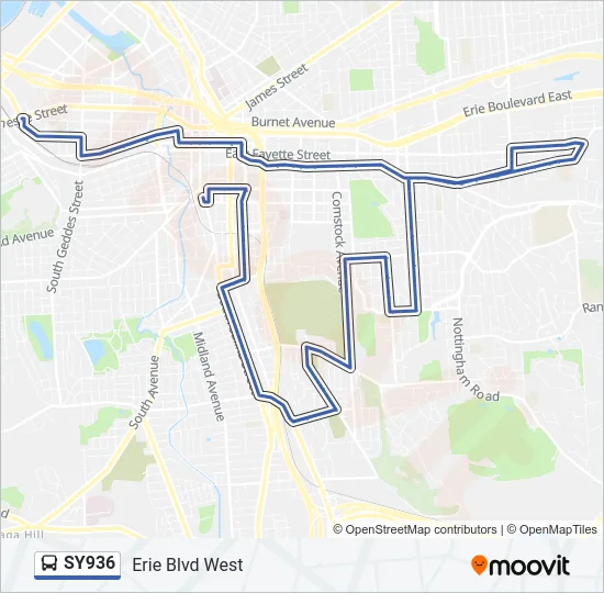 SY936 Bus Line Map