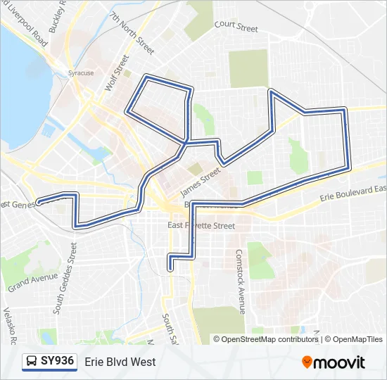 SY936 Bus Line Map