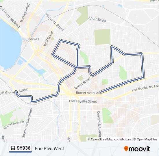 SY936 bus Line Map