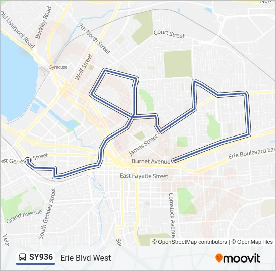 SY936 Bus Line Map