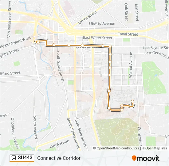 SU443 Bus Line Map