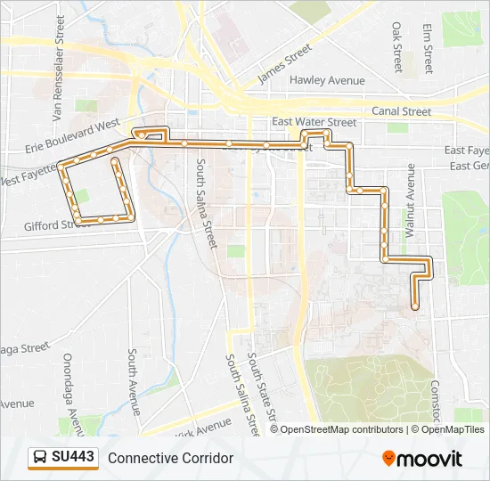 SU443 Bus Line Map