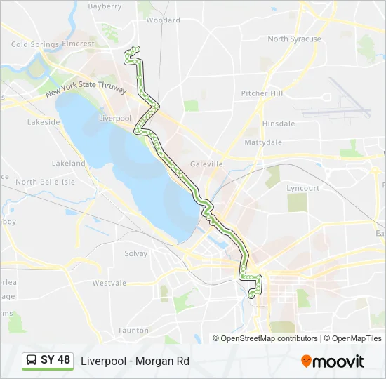 SY 48 Bus Line Map