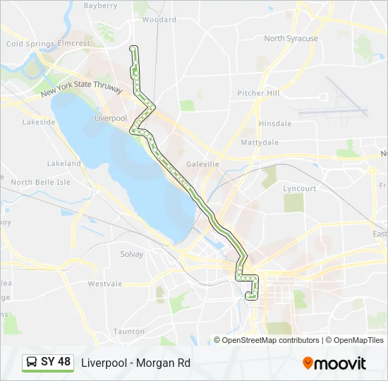SY 48 Bus Line Map
