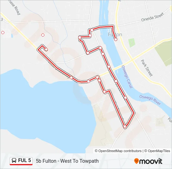 FUL 5 Bus Line Map