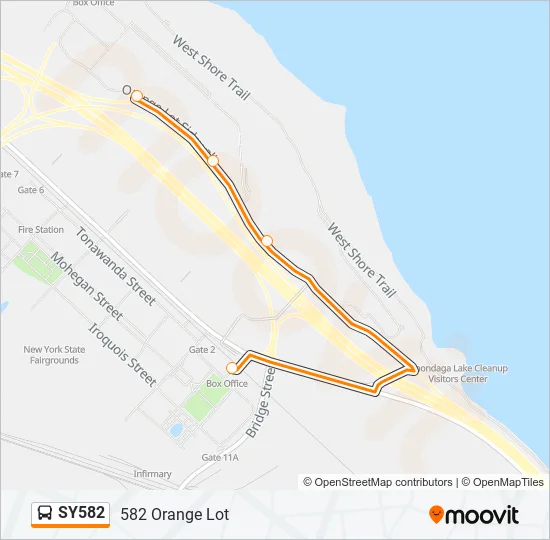 SY582 Bus Line Map