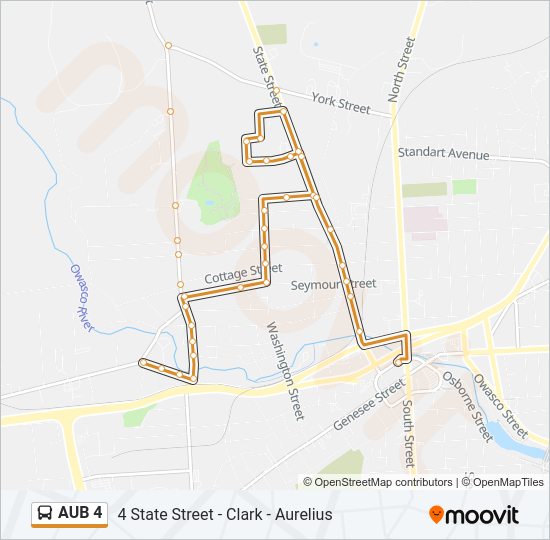 AUB 4 bus Line Map