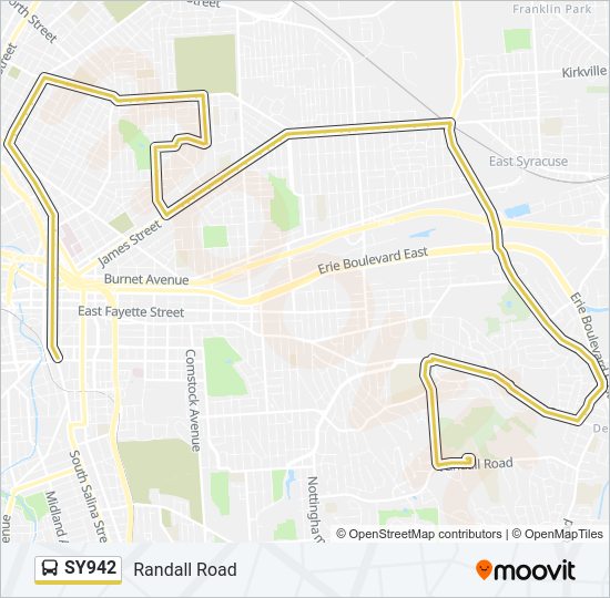 SY942 Bus Line Map