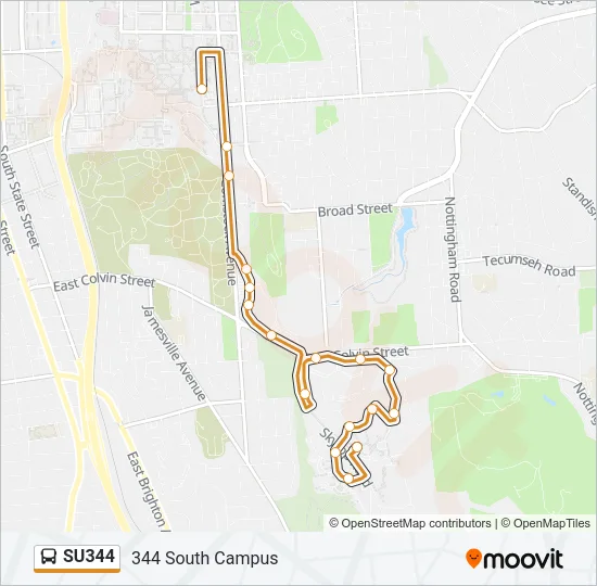 SU344 Bus Line Map