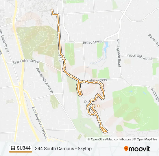 SU344 Bus Line Map
