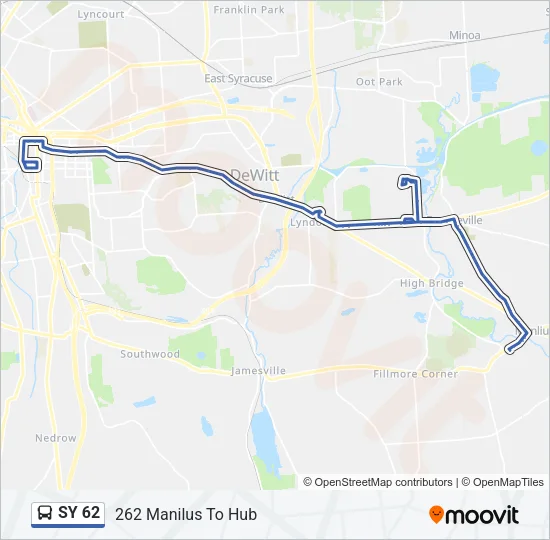 SY 62 Bus Line Map