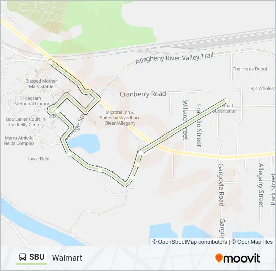 SBU Bus Line Map