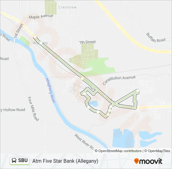 SBU Bus Line Map