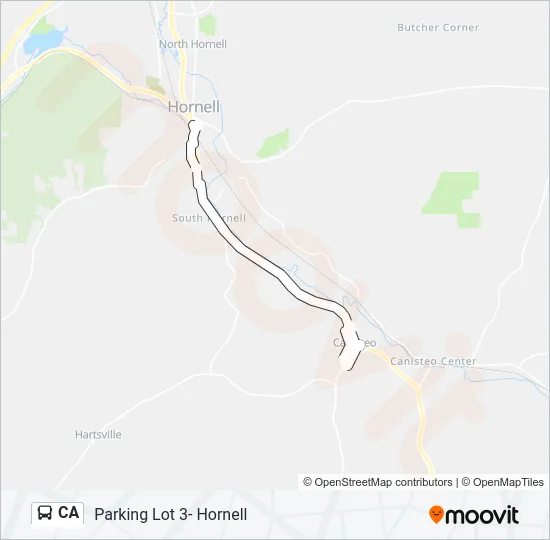 CA Bus Line Map