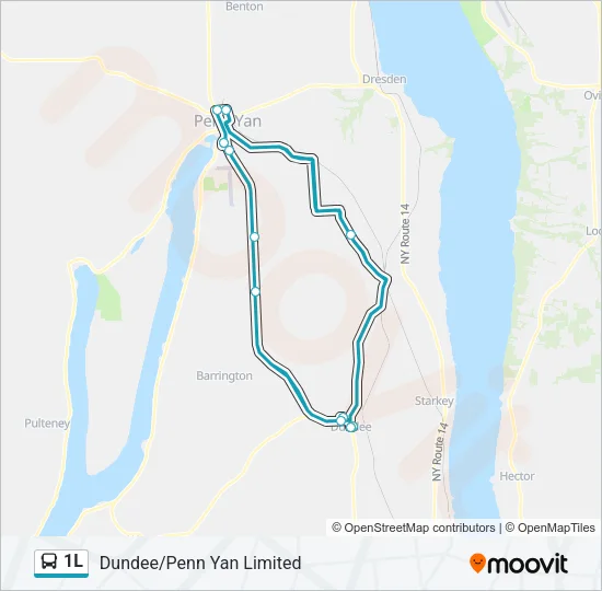 1L Bus Line Map