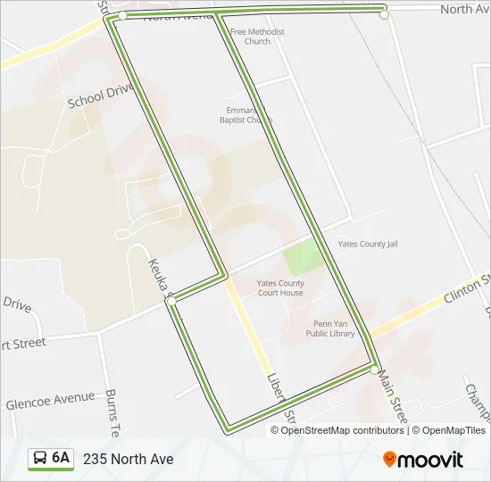 6A Bus Line Map
