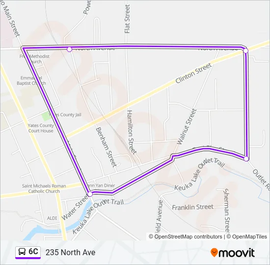6C Bus Line Map