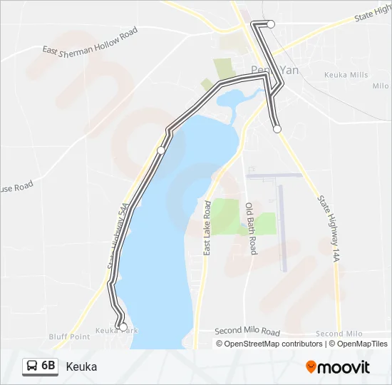 6B Bus Line Map
