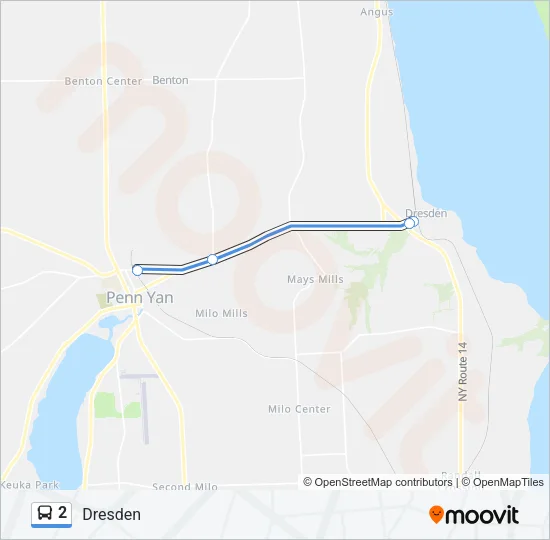 2 Bus Line Map