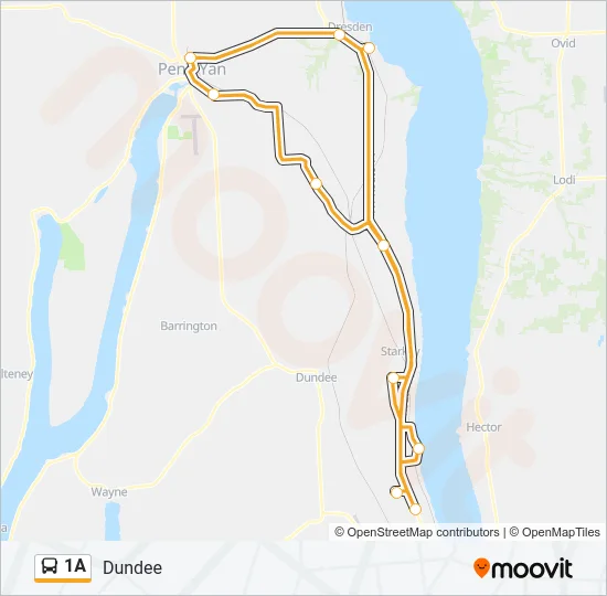 1A Bus Line Map