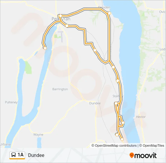 1A Bus Line Map