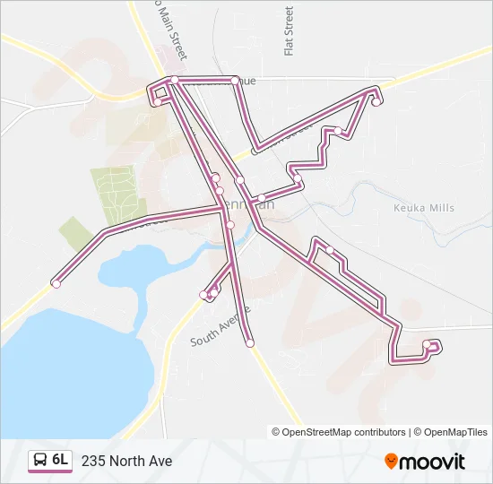6L Bus Line Map