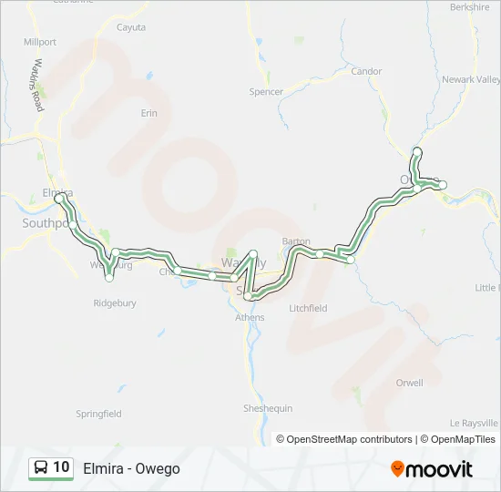 10 Bus Line Map