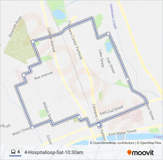 4 Bus Line Map