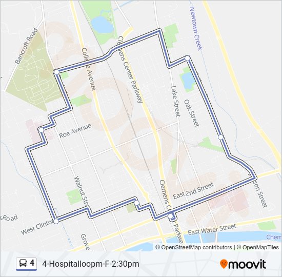 4 bus Line Map