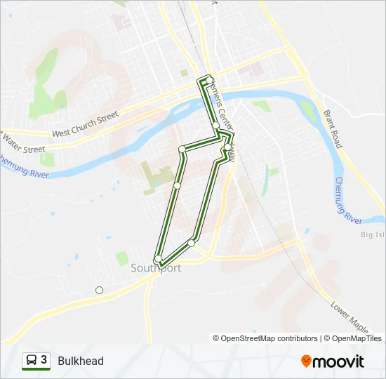 3 Bus Line Map