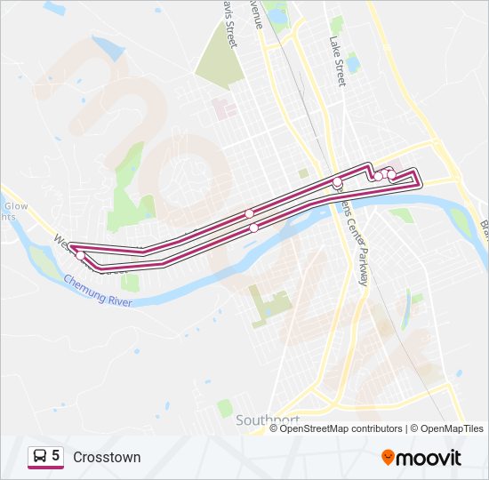 5 bus Line Map