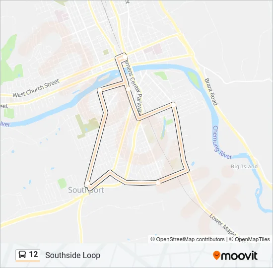 12 Bus Line Map