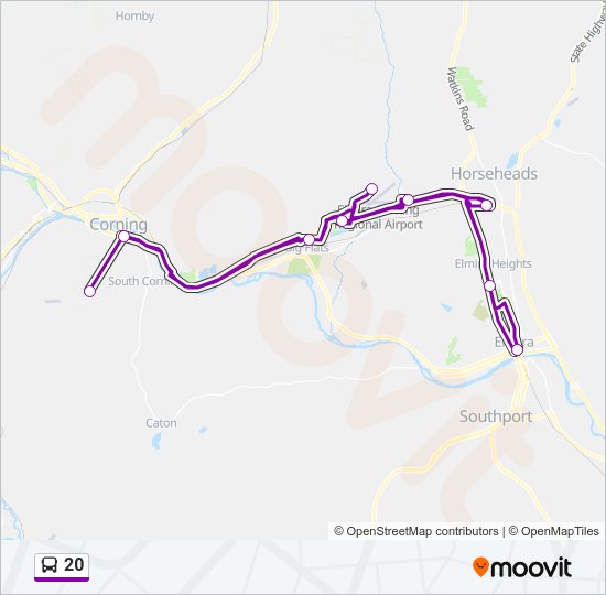 20 bus Line Map