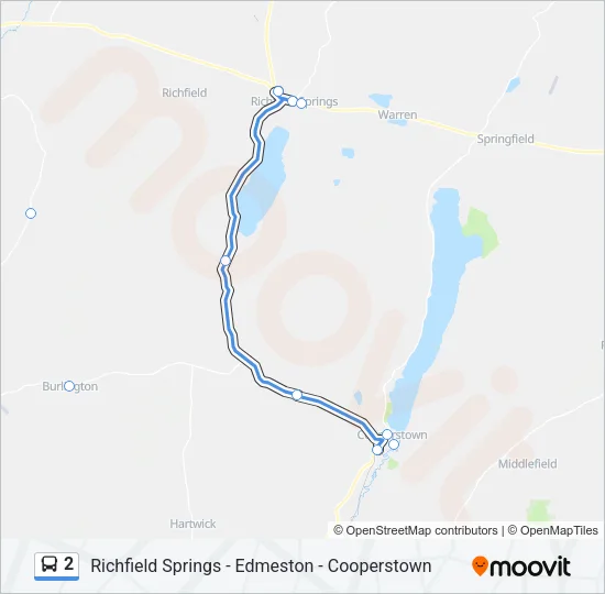 2 Bus Line Map