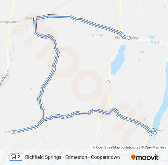 2 Bus Line Map