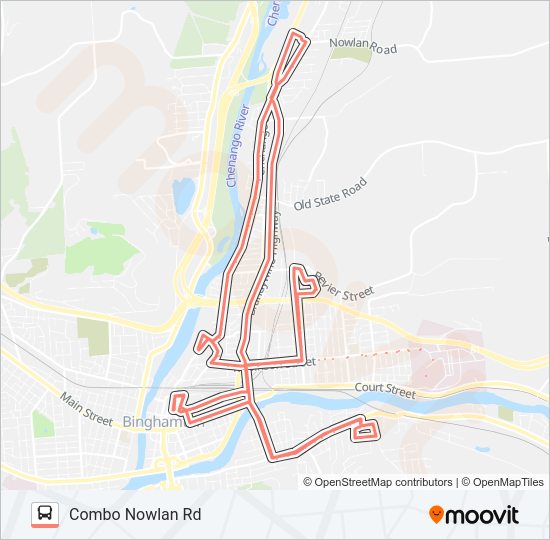 12/28/40 COMBO Bus Line Map